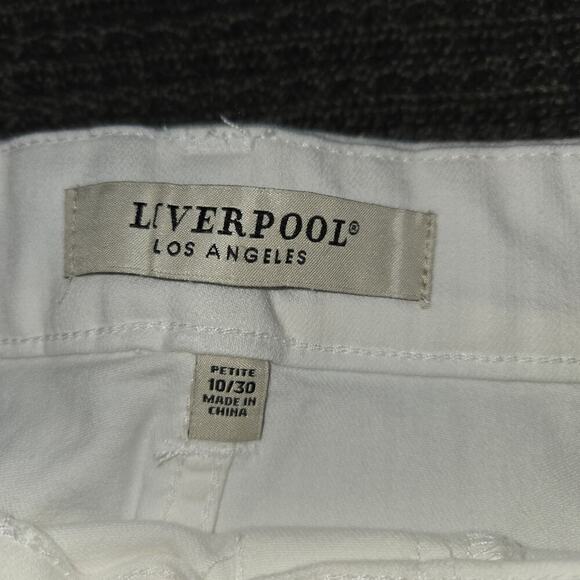 Liverpool Gia Glider skirt sz 10 petite Raw hem 80's vintage look mini skirt NWT - Picture 4 of 7